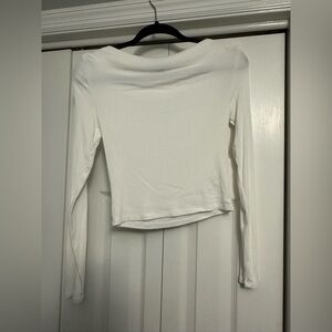 Wild Fable Classic White Long Sleeve Top